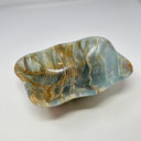 Blue Calcite Banded Freeform Dish