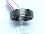 Tungsten Ring 8mm Brushed Center s12