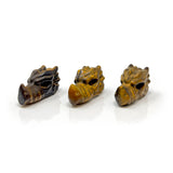 Tiger Eye Dragon Skull Carving - Sold in Singles