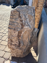 Chocolate Onyx Boulder Fountain ***NO Basin - Single Cut Side