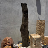 6' Red Bluff Basalt Column With Cut Base & Natural Top