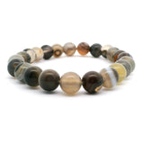 Botswana Agate 8mm Beaded Bracelet