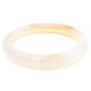 Milky Agate Bangle Bracelet