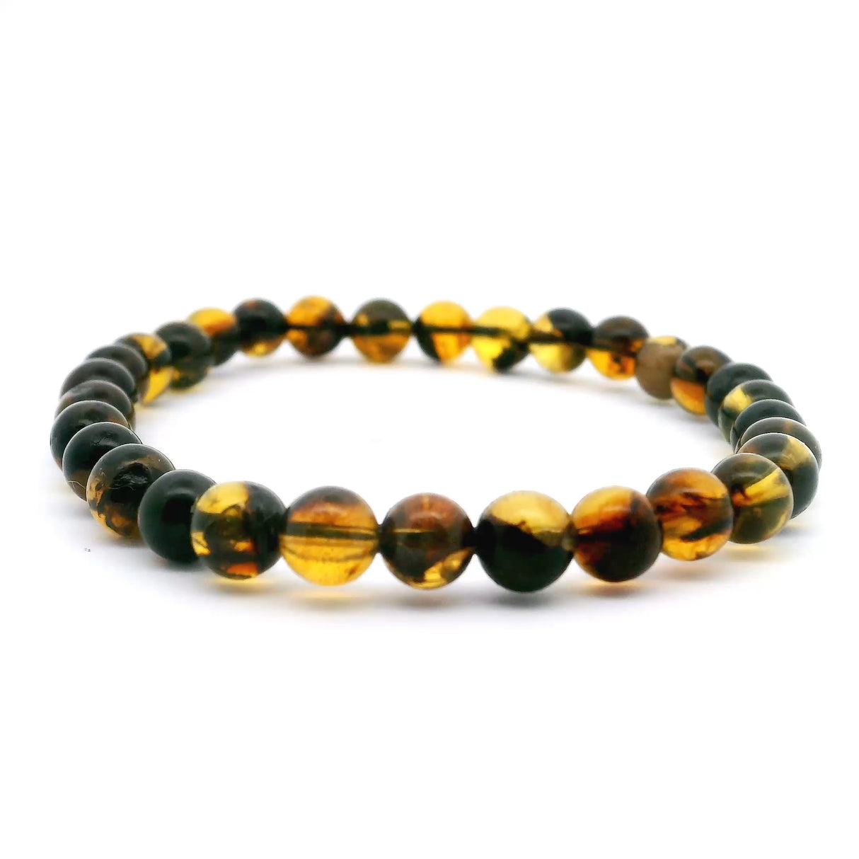 Amber Beaded Bracelet 6mm Rounds