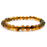 Amber Beaded Bracelet 6mm Rounds