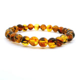 Amber Beaded Bracelet 6mm-8mm Rounds