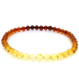 Ombre Amber Beaded Bracelet - 4.5mm - 5mm Round