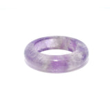 Amethyst Gemstone Ring - Solid Stone Carving