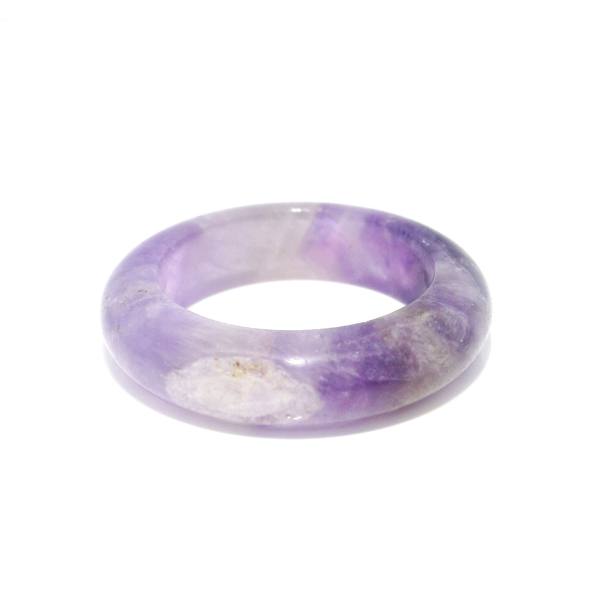 Amethyst Gemstone Ring - Solid Stone Carving