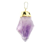 Amethyst Point Pendant with Plated Gold Cap