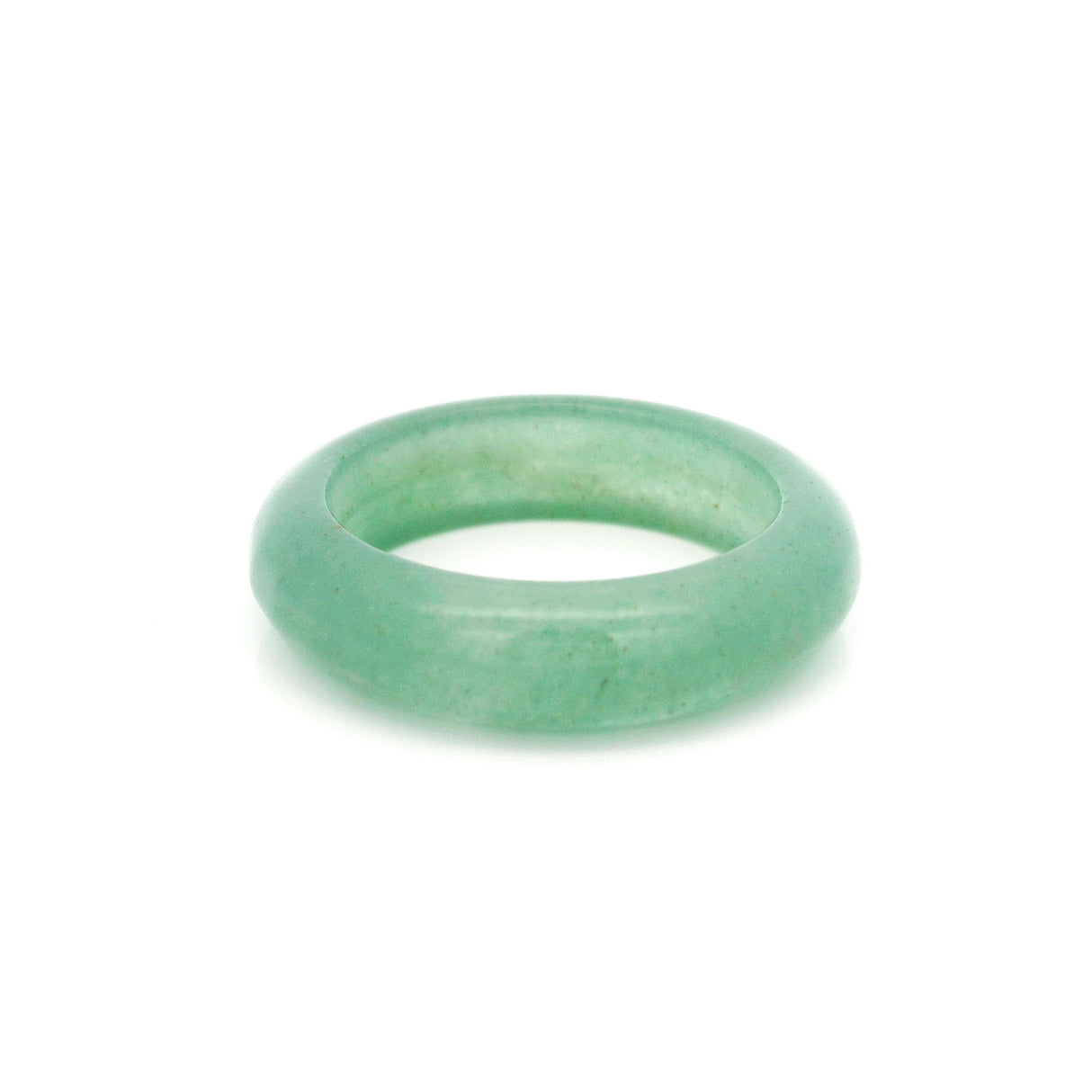 Aventurine Gemstone Ring - Solid Stone Carving