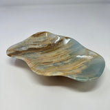 Blue Calcite Banded Freeform Dish