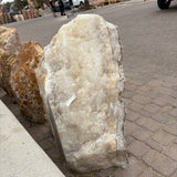 Ice & Gray Onyx Fountain - Boulder with Druze Vug