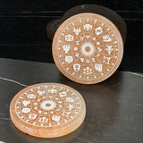 Engraved Selenite Discs - Sacred Geometry