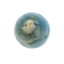 Blue Calcite Hand Polished Sphere with Lucite Ring Stand - Small
