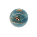 Blue Calcite Hand Polished Sphere with Lucite Ring Stand - Small