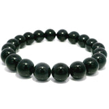 Black Tourmaline Beaded Bracelet - 10 mm Round