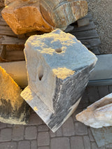 Cosmic Zebra Onyx Fountain - Angular Top With 2 Holes