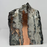 Michigan Native Vein Copper with Prominent Center Streak - Cut & Cork Base