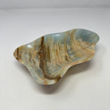 Blue Calcite Banded Freeform Dish
