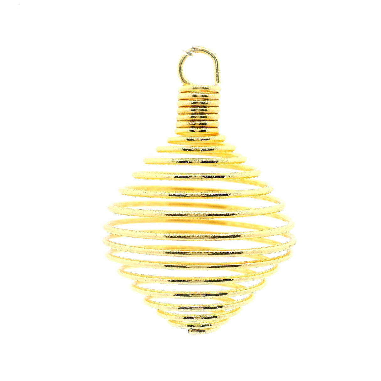 Gold Plated Coil Pendant