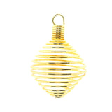 Gold Plated Coil Pendant