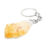 Citrine Crystal Point Keychain