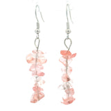 Cherry Quartz Chip Earrings