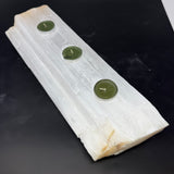 Selenite Log 3 Tealight Candle Holder - Medium
