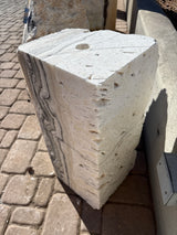 Zebra Fossil Onyx Fountain ***NO Basin - Block with 3 Cut Sides