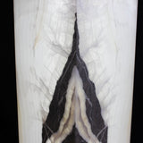 Cristalino Gray Arrowhead Onyx Pedestal Luminary 61"