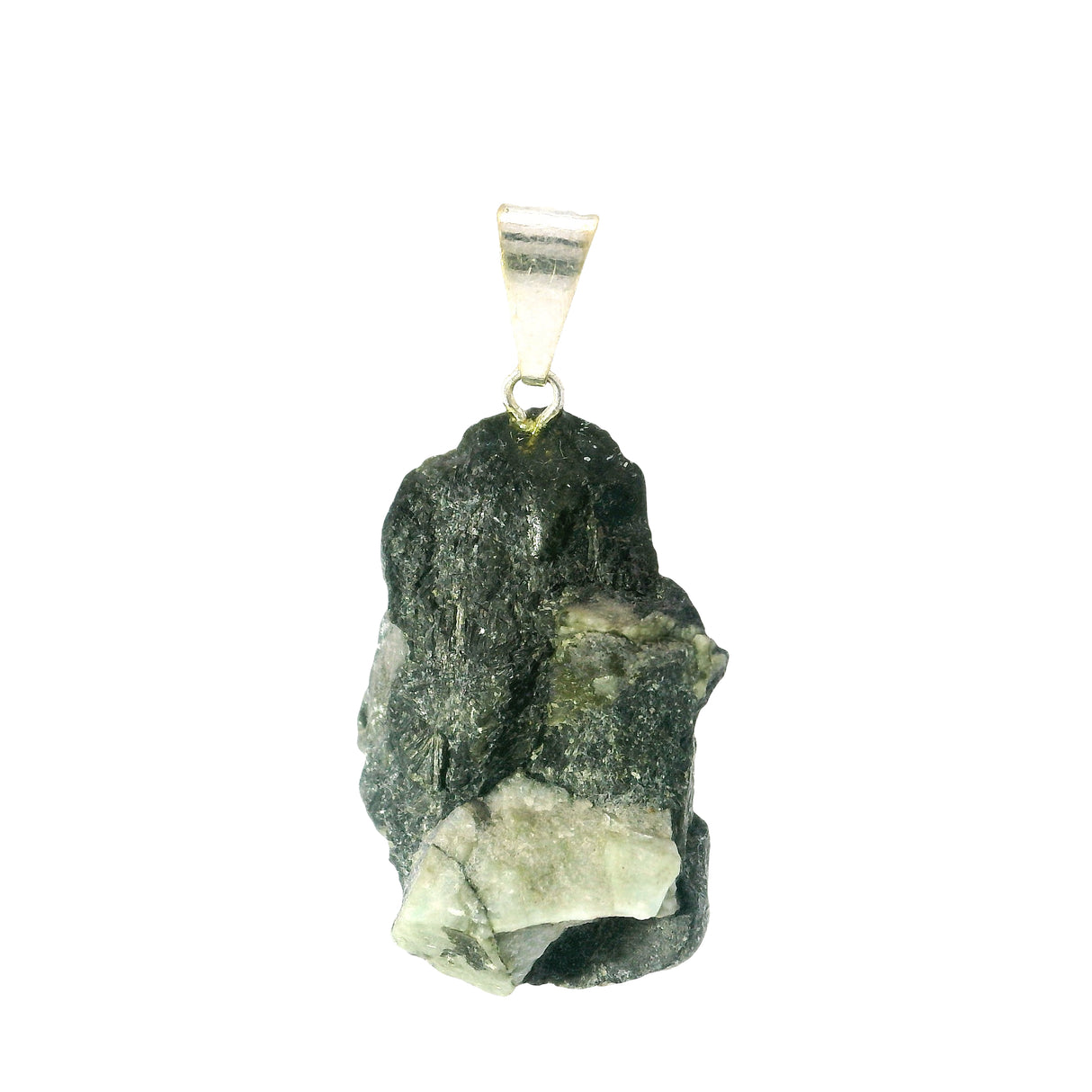 Pendentif émeraude brute