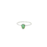Bague émeraude brute