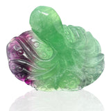 A+ Rainbow Fluorite Octopus Carving on Lucite Easel