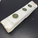 Selenite Log 3 Tealight Candle Holder - Medium