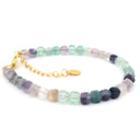 Faceted Beaded Bracelet with Gold Plated Lobster Clasp & Extender