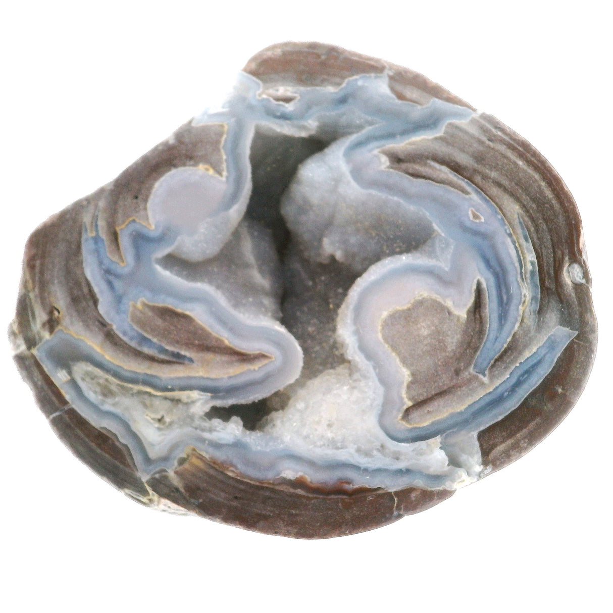 Dugway Druze Geode Half with Fortified Swirl Center