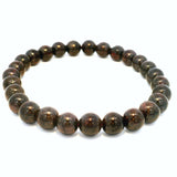 Garnet 6mm-7mm Round Beaded Bracelet