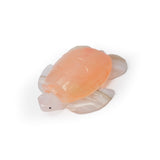 Onyx Medium Tortoise Carving - Orange