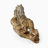 Old Jade Tiger Carving - Looking Right