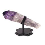 Single Bahia Amethyst Point On Custom Chopper Cross Base - Horizontal