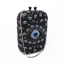 Blue Evil Eye Protection Jewel Purse With Chain