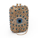 Blue Evil Eye Protection Jewel Purse With Chain