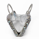 Handle Jewel Purse with Sun Radial Patterns - Angel Aura Iridescence