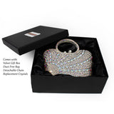 Handle Jewel Purse with Sun Radial Patterns - Angel Aura Iridescence
