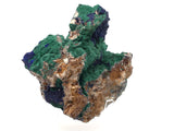 Azurite Malachite Druze Specimen From Morocco on Lucite Stand