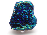 Black Titanium Coated Moroccan Geode Cup on Lucite Stand