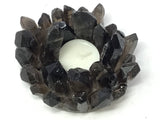 Smoky Quartz Crystal Points Candle Holder