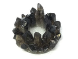 Smoky Quartz Crystal Points Candle Holder