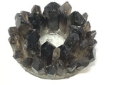Smoky Quartz Crystal Points Candle Holder